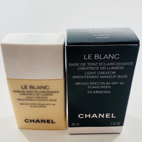 chanel le blanc brightening makeup base